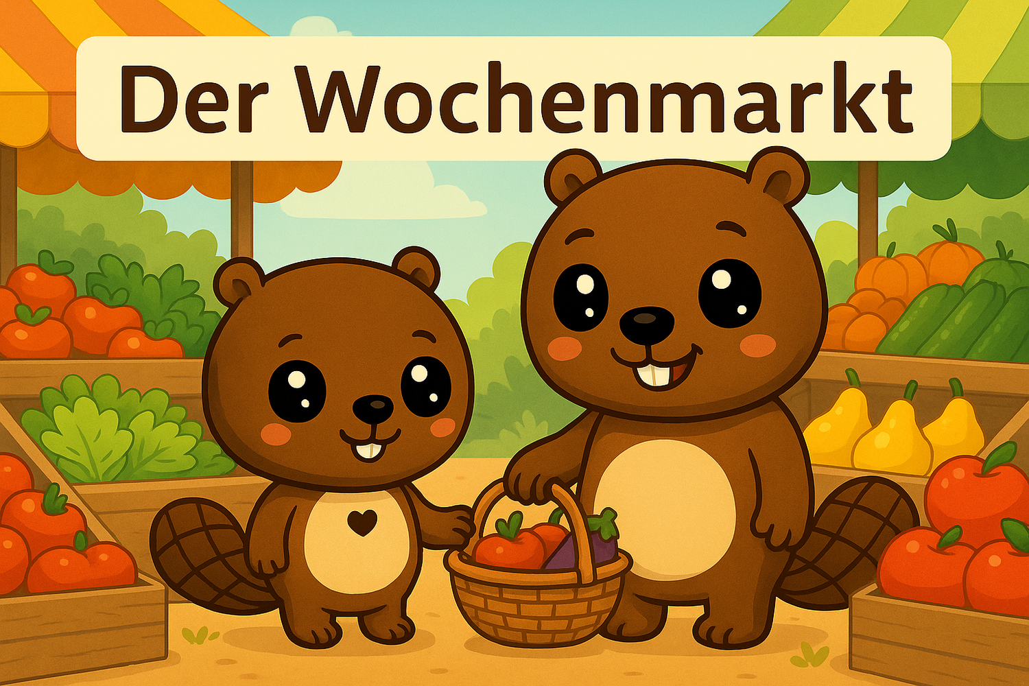 Bebi BergBiber auf dem Wochenmarkt