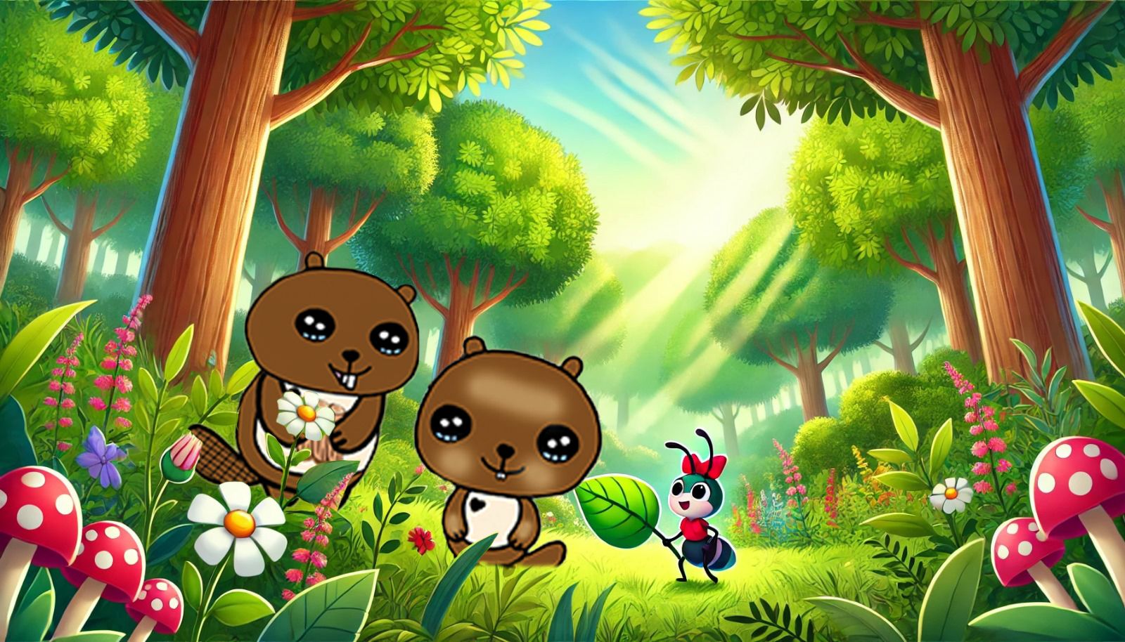 Bebi BergBiber und seine neue Freundin Amelie Ameise