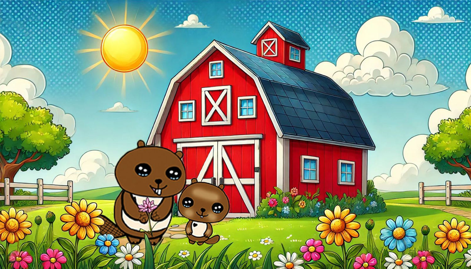 Bebi BergBiber auf dem Bauernhof