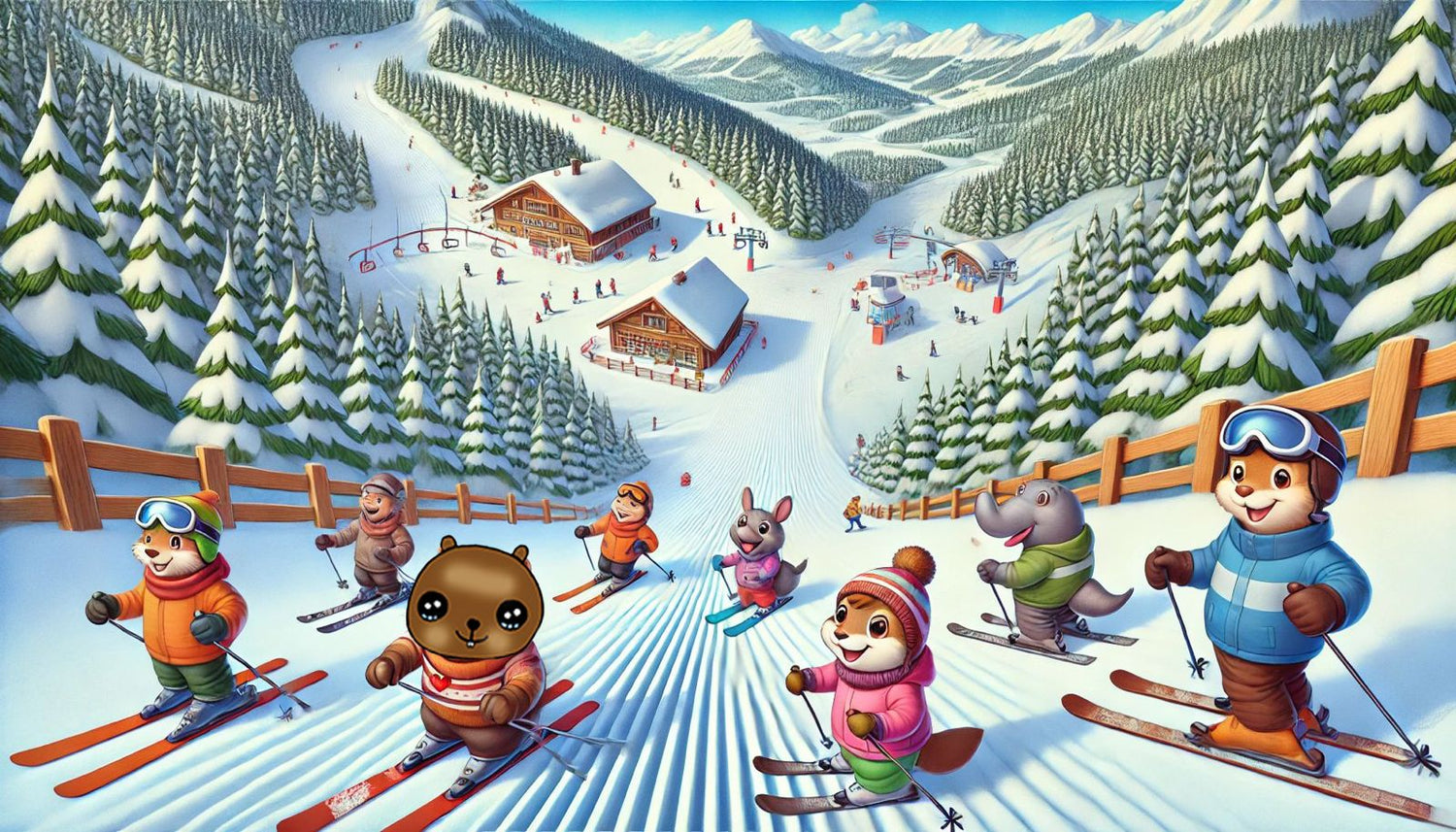 Bebi fährt Ski