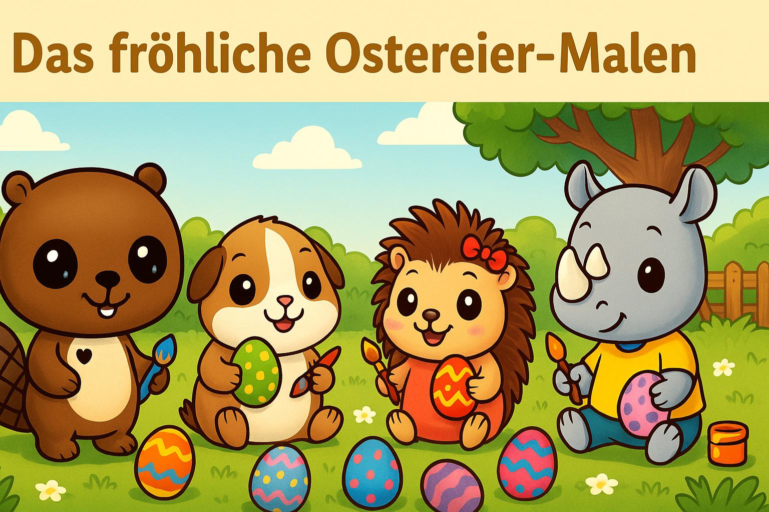 Bebi BergBiber und das fröhliche Ostereier-Malen