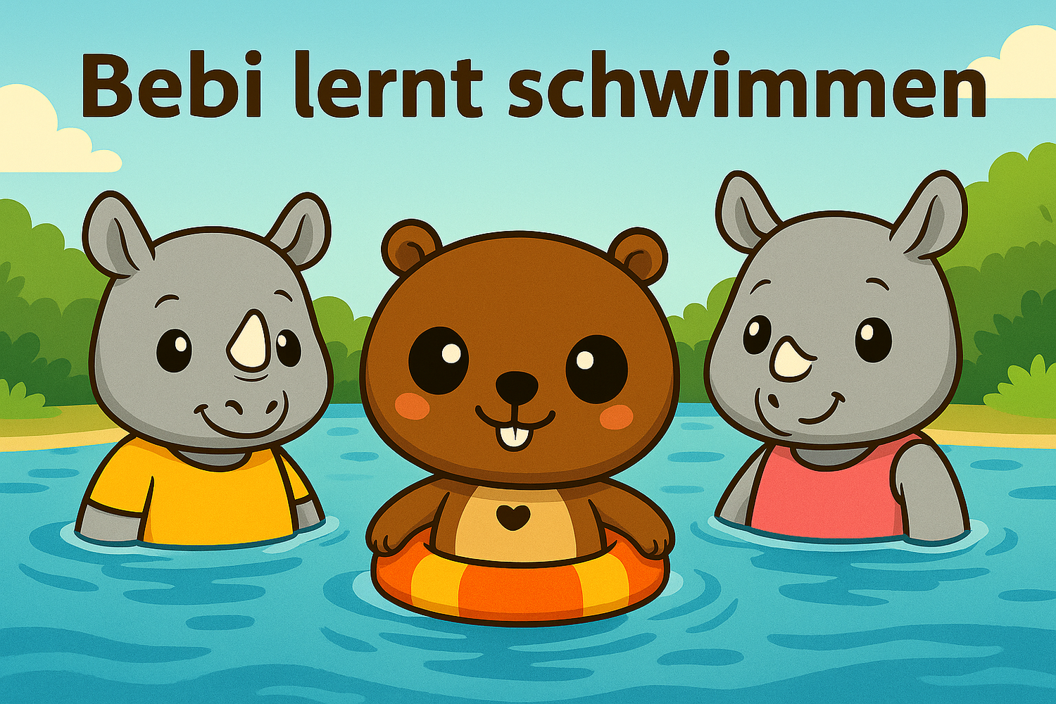 Bebi BergBiber lernt schwimmen