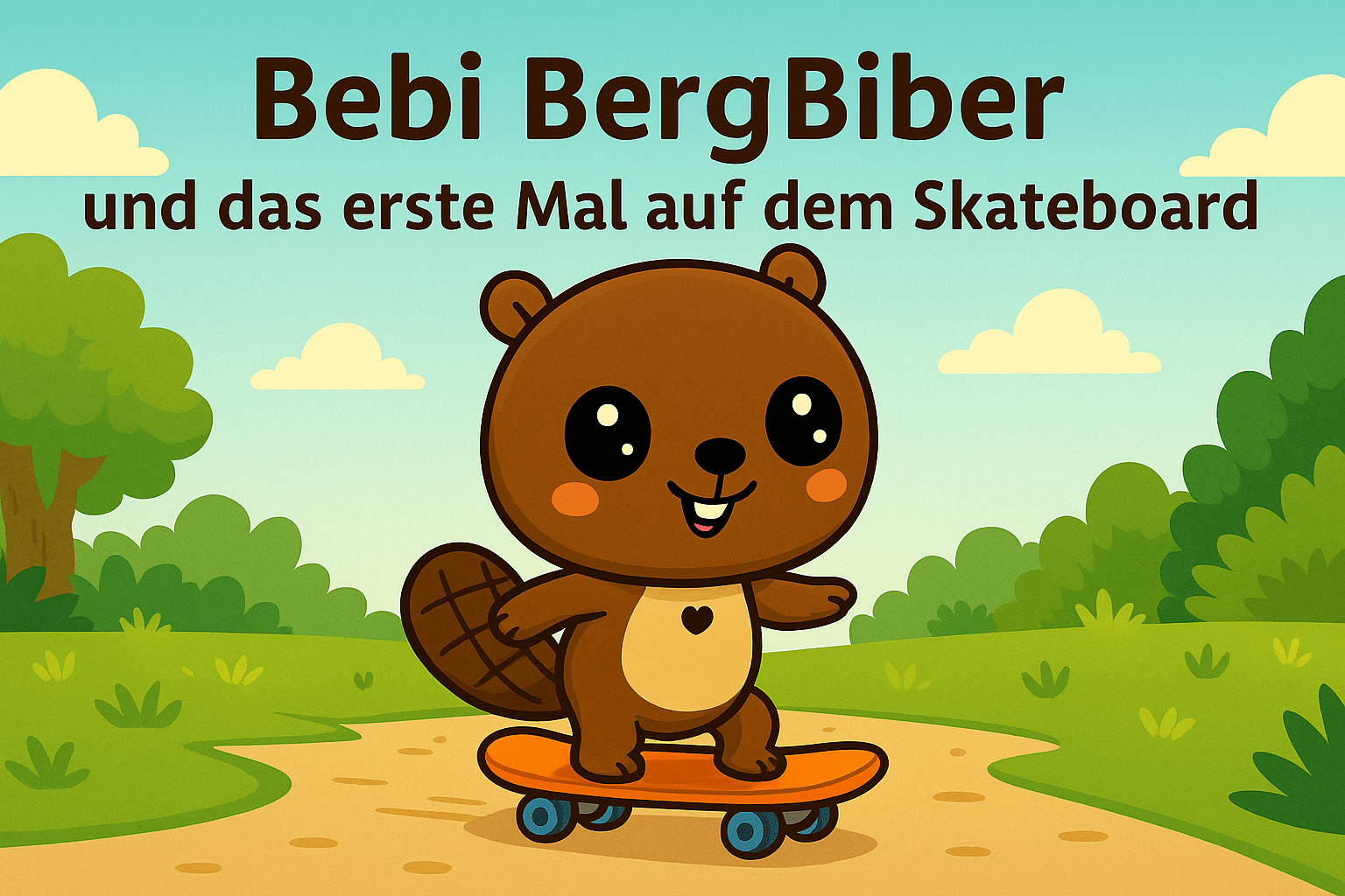 Bebi BergBiber und das erste Mal auf dem Skateboard - BergBiber GmbH