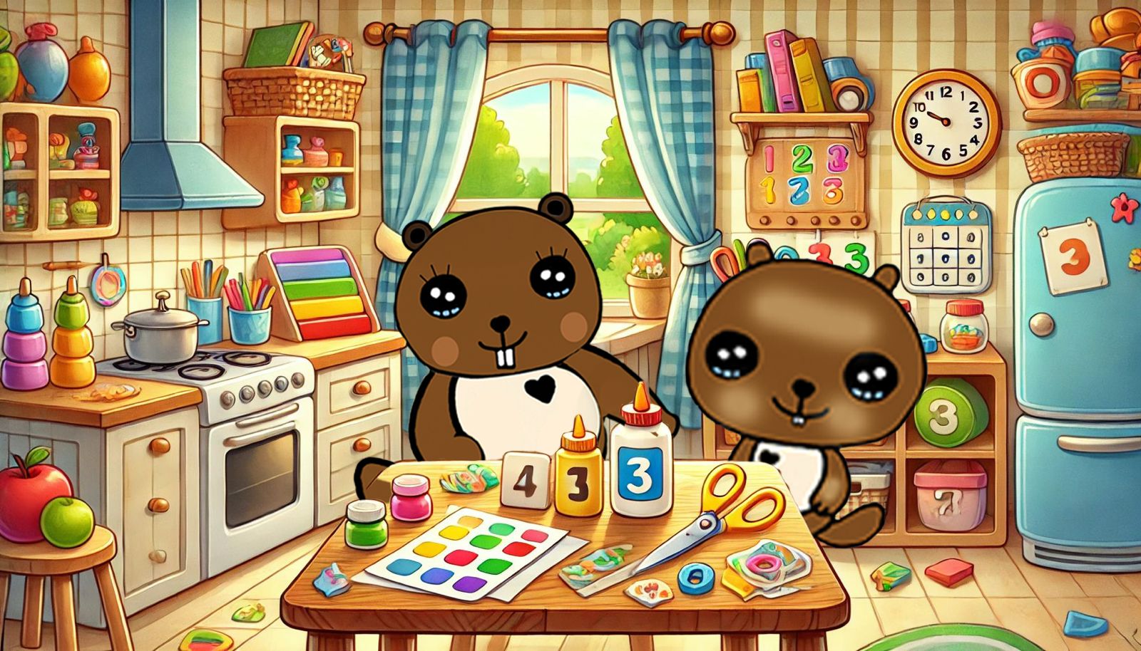 Bebi BergBiber lernt Zahlen kennen