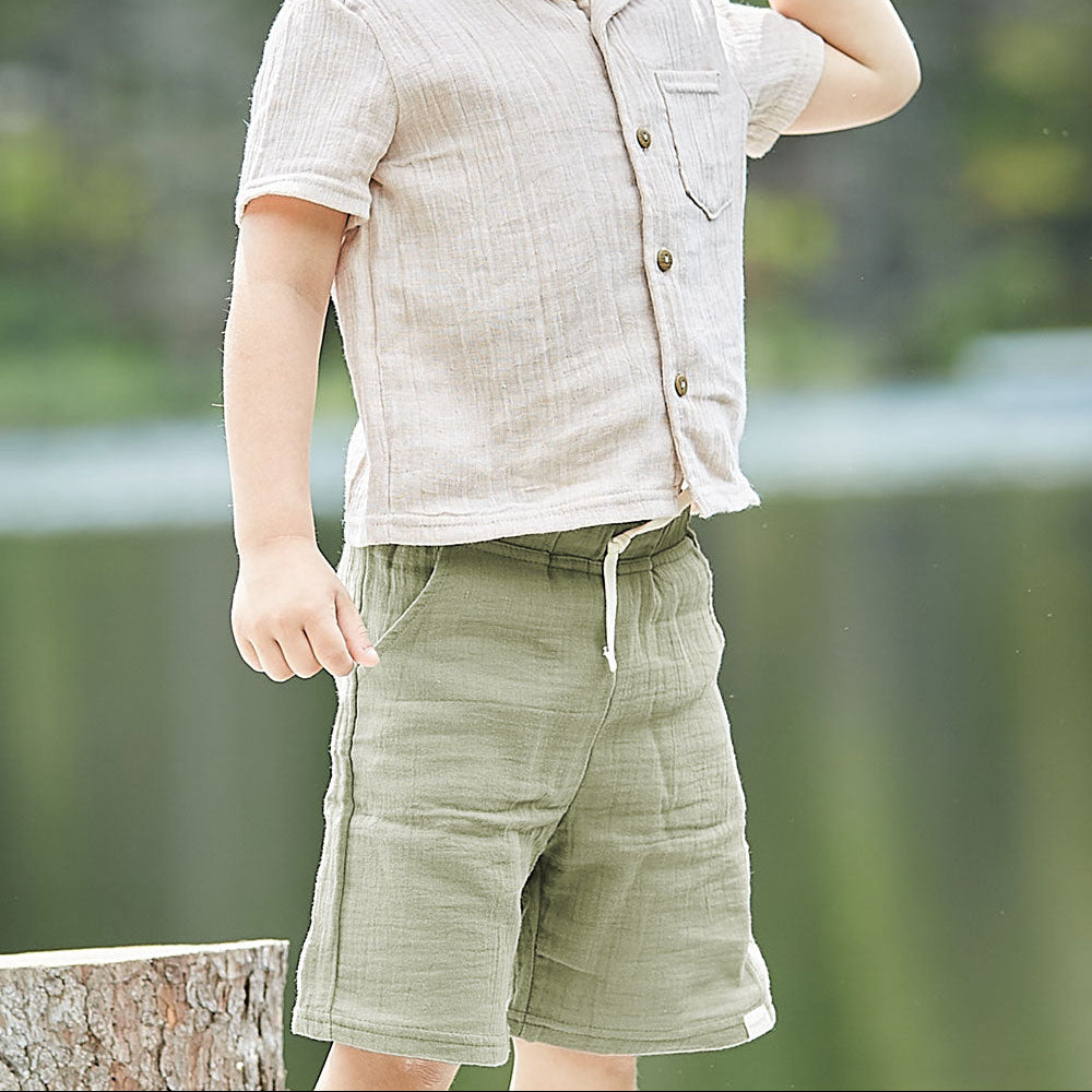 MINI-Shorts aus Musselin