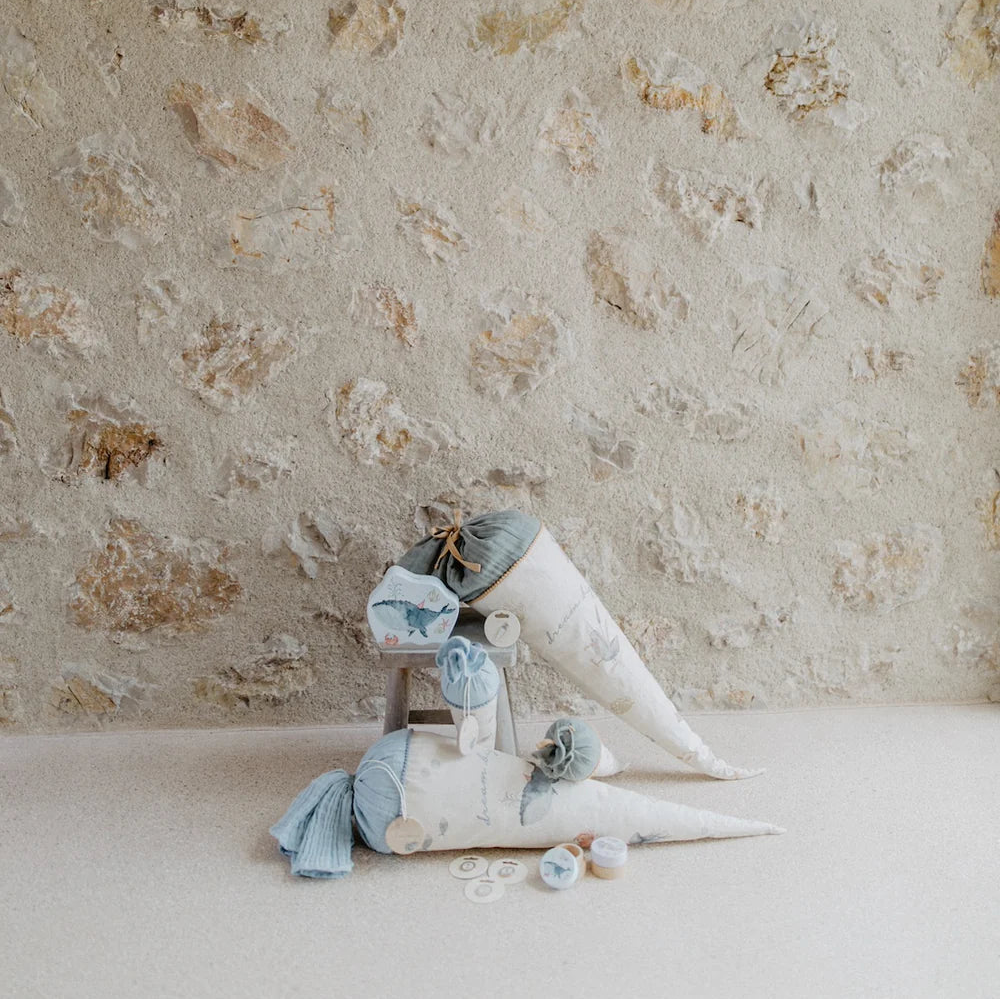 Große Schultüte mit Papprohling & Kissen
