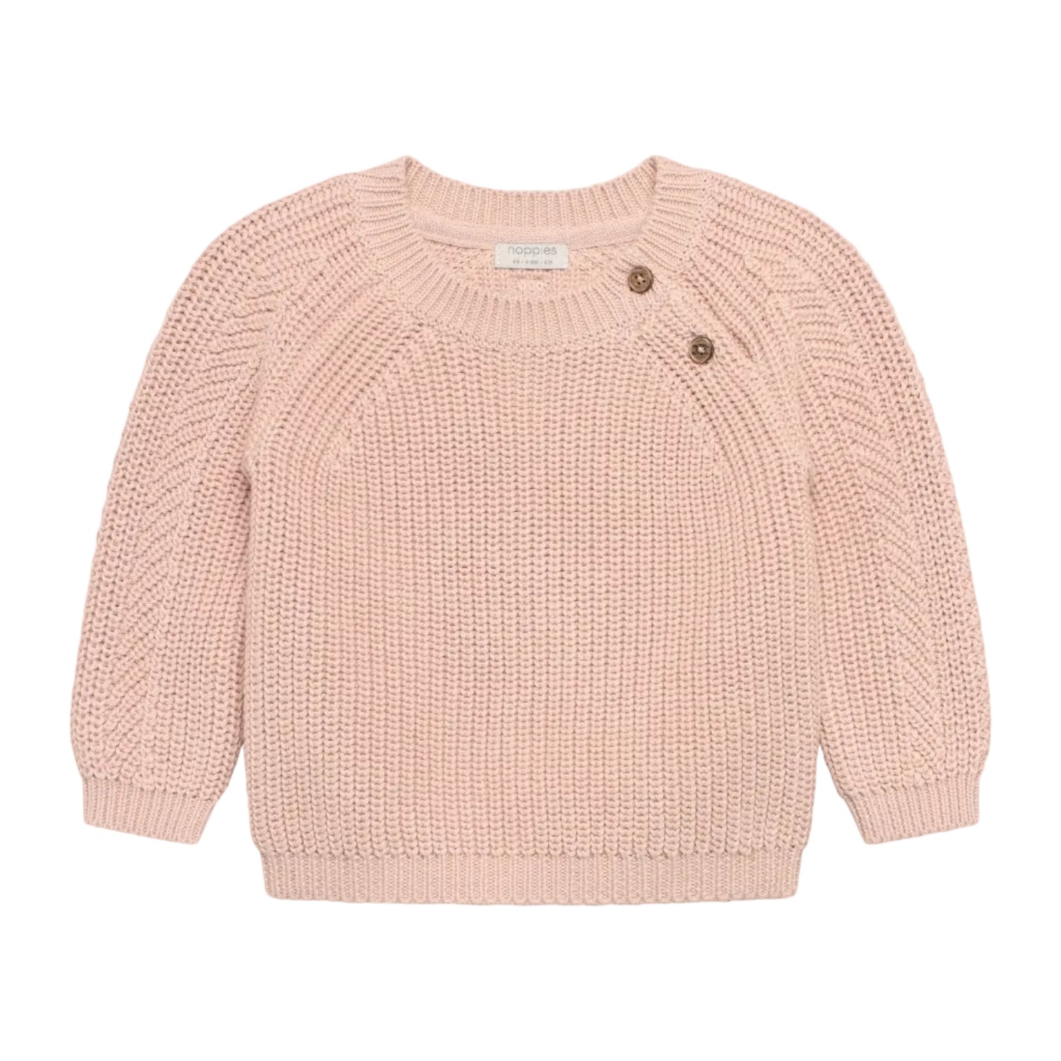 Noppies Baby Strickpullover „Rose Dust“ – GOTS Bio-Baumwolle