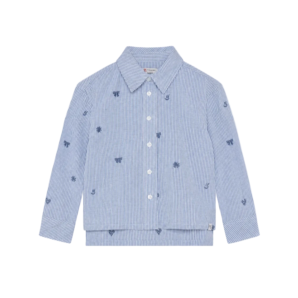 Noppies Kids Bluse mit Streifen – Light Blue