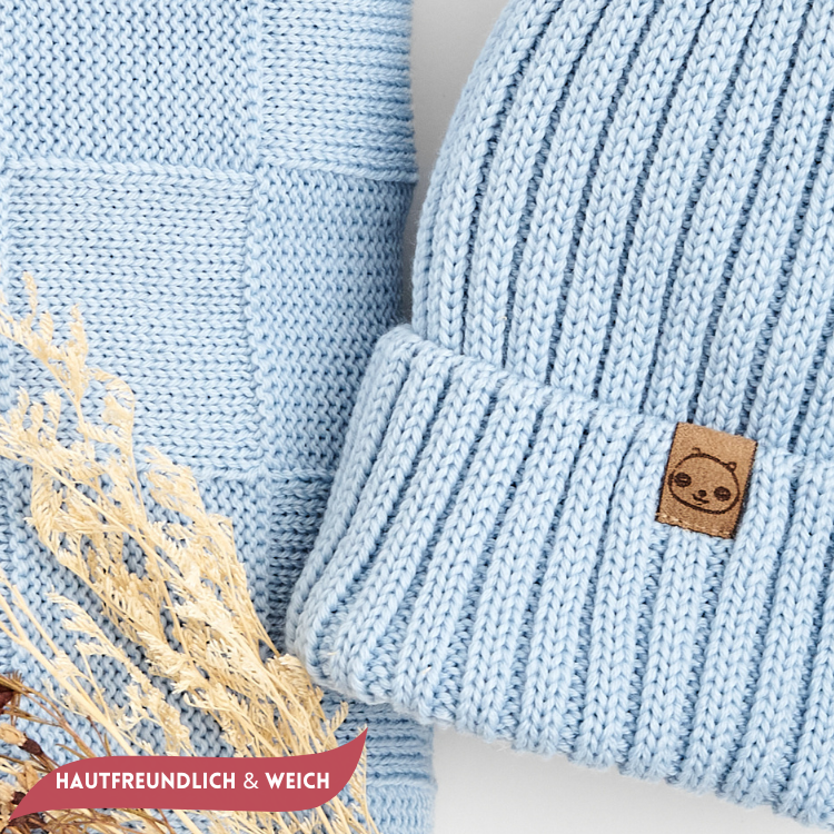 Mütze - 100% Merinowolle (mitwachsend)