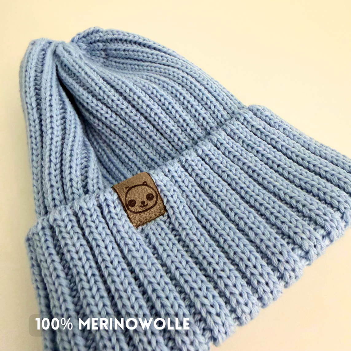 Mütze - 100% Merinowolle (mitwachsend)