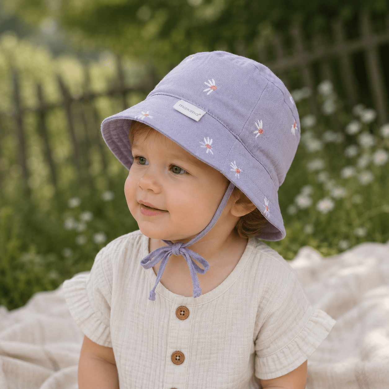 Baby-Sonnenhut aus Musselin - BergBiber GmbH