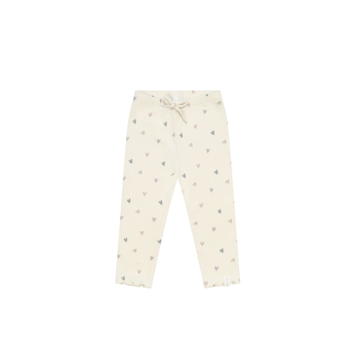 Bio-Baumwoll-Leggings „Hearts“ mit Schleife – Produktansicht