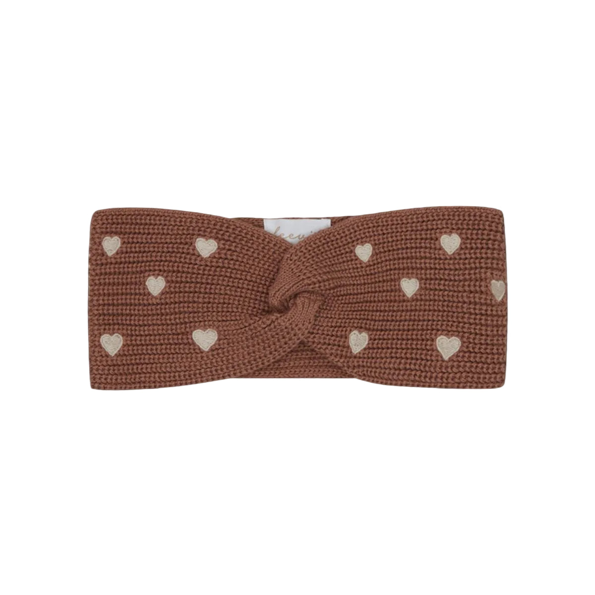 Chunky-Strick-Stirnband „Hearts“ – Bild 1