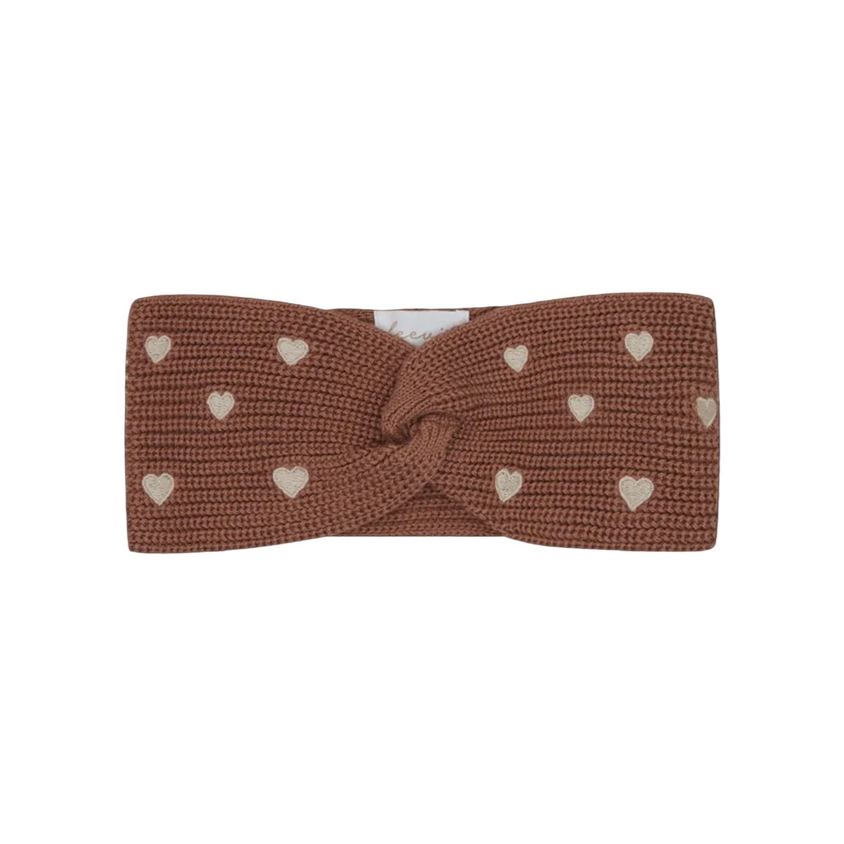 Chunky-Strick-Stirnband „Hearts“ – Bild 1