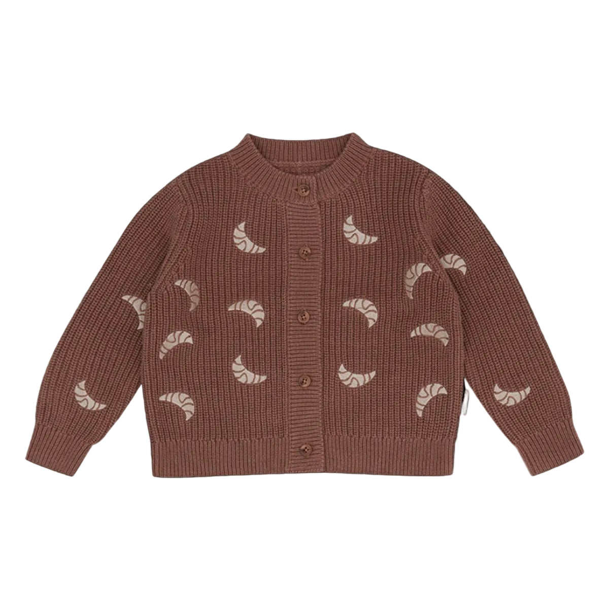 Chunky-Strickjacke „Croissants“ – Bild 1