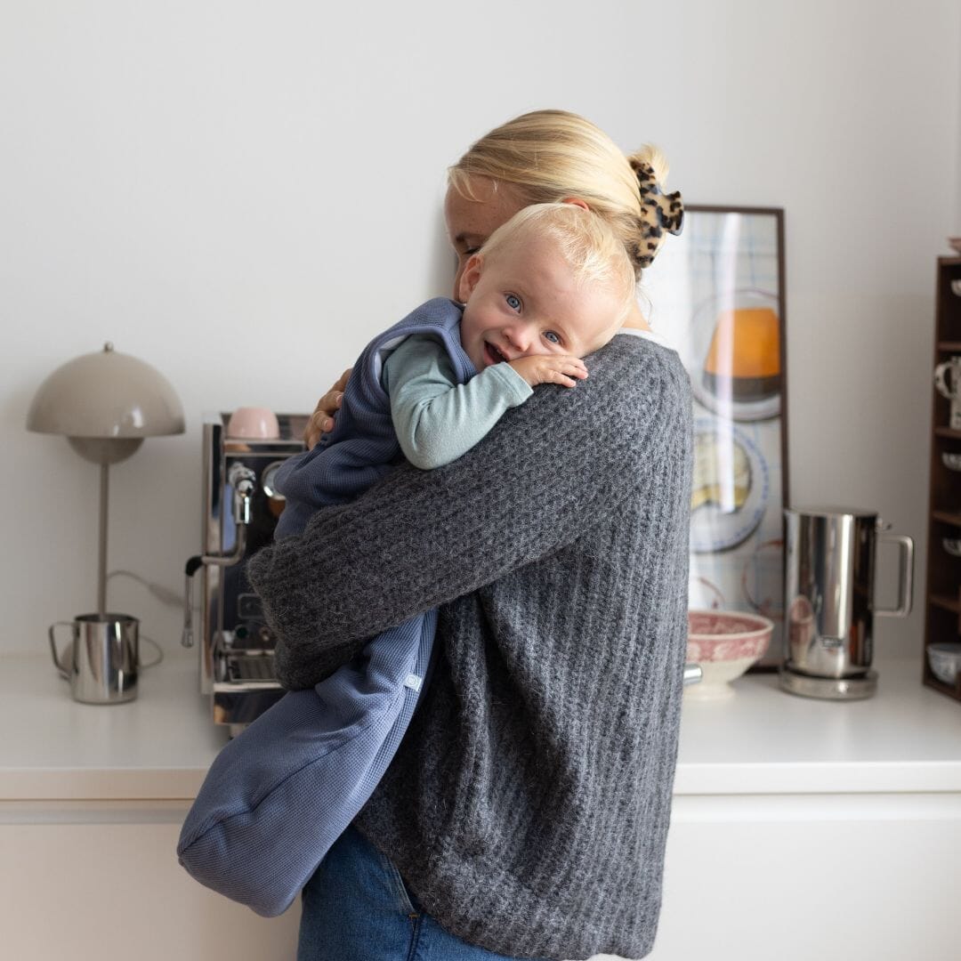 Babyschlafsack Essential Blau – Moodaufnahme