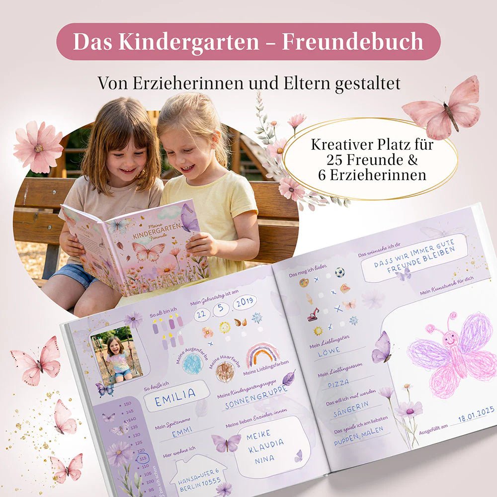 Freundebuch Kindergarten Schmetterling - BergBiber GmbH