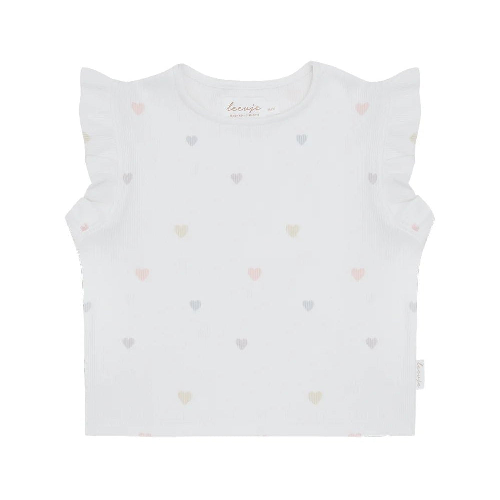 Frill Sleeve Top Hearts - BergBiber GmbH