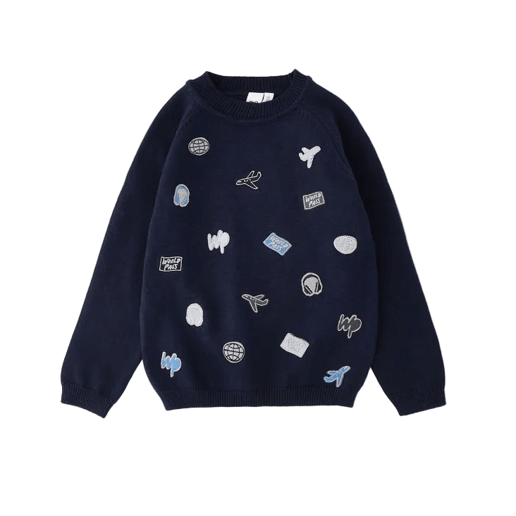 iDO Strickpullover mit Reise-Patches - BergBiber GmbH