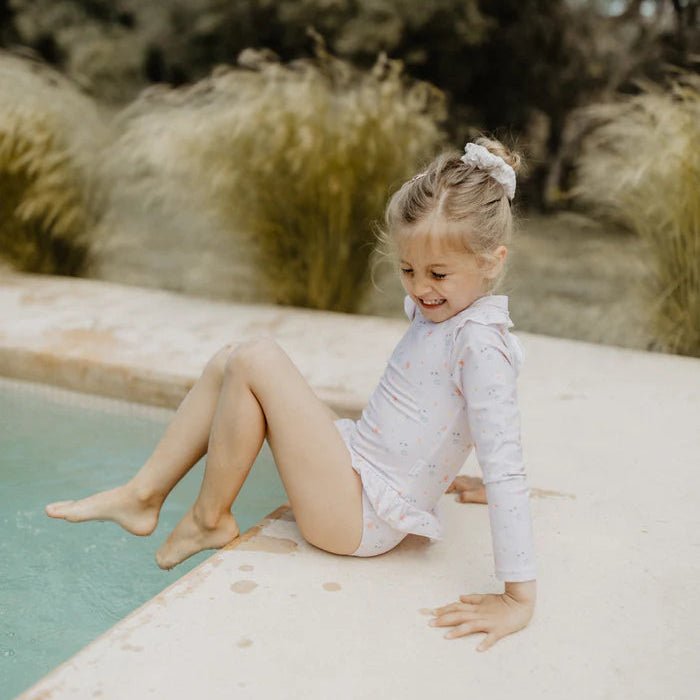 Long - Sleeved Swimsuit Flowers - BergBiber GmbH