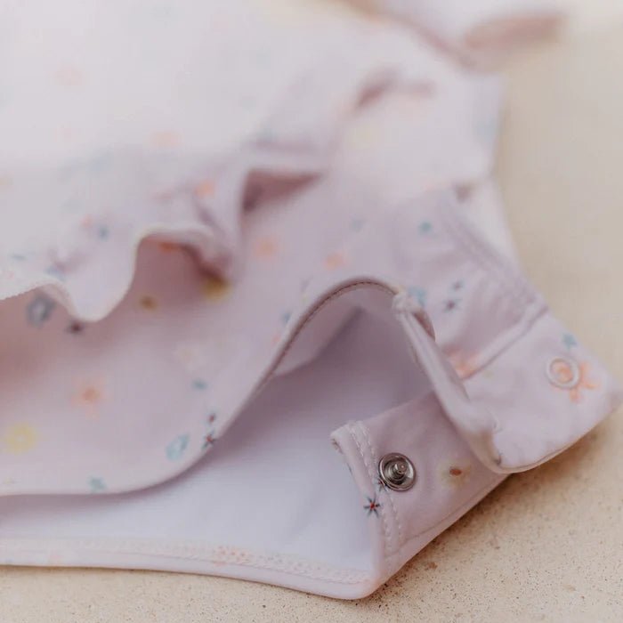 Long - Sleeved Swimsuit Flowers - BergBiber GmbH