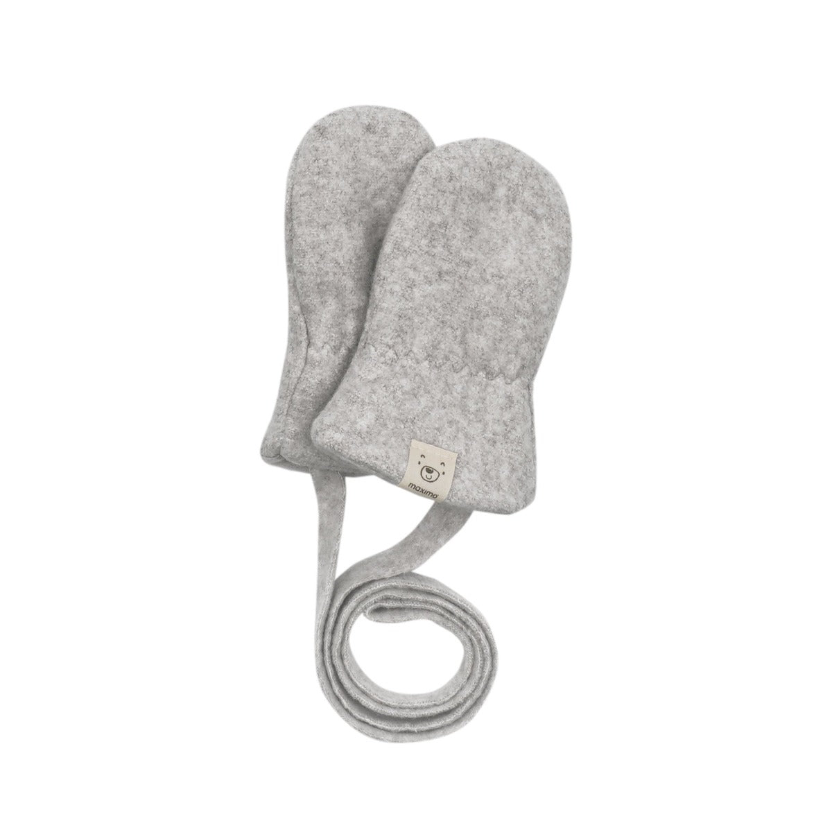GOTS Baby-Fleecehandschuhe Graumeliert – Produktansicht