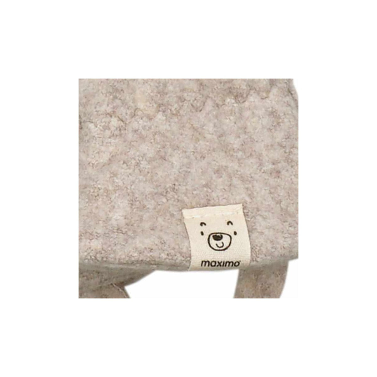 GOTS Baby-Fleecehandschuhe Mineral-Hellbraunmeliert – Detailansicht