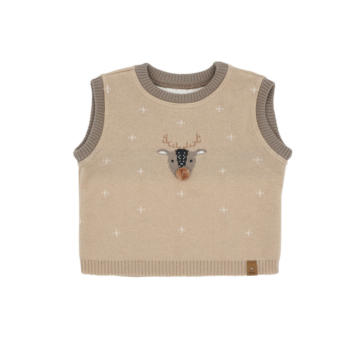 GOTS Baby-Pullunder Rentier Nomad – Produktansicht