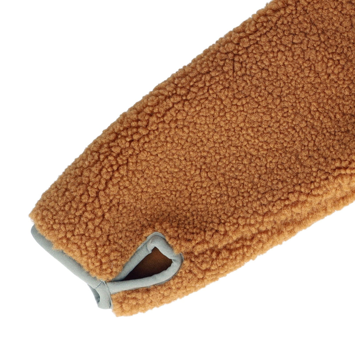 maximo Kinder-Sherpajacke Colorblock – Braun
