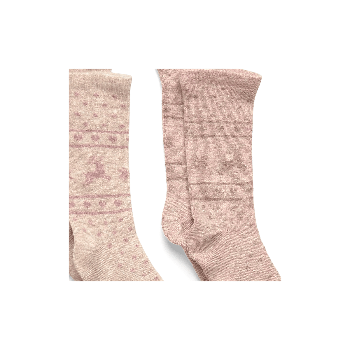 Minymo Winter-Wollsocken Burnished Lilac – Detailaufnahme