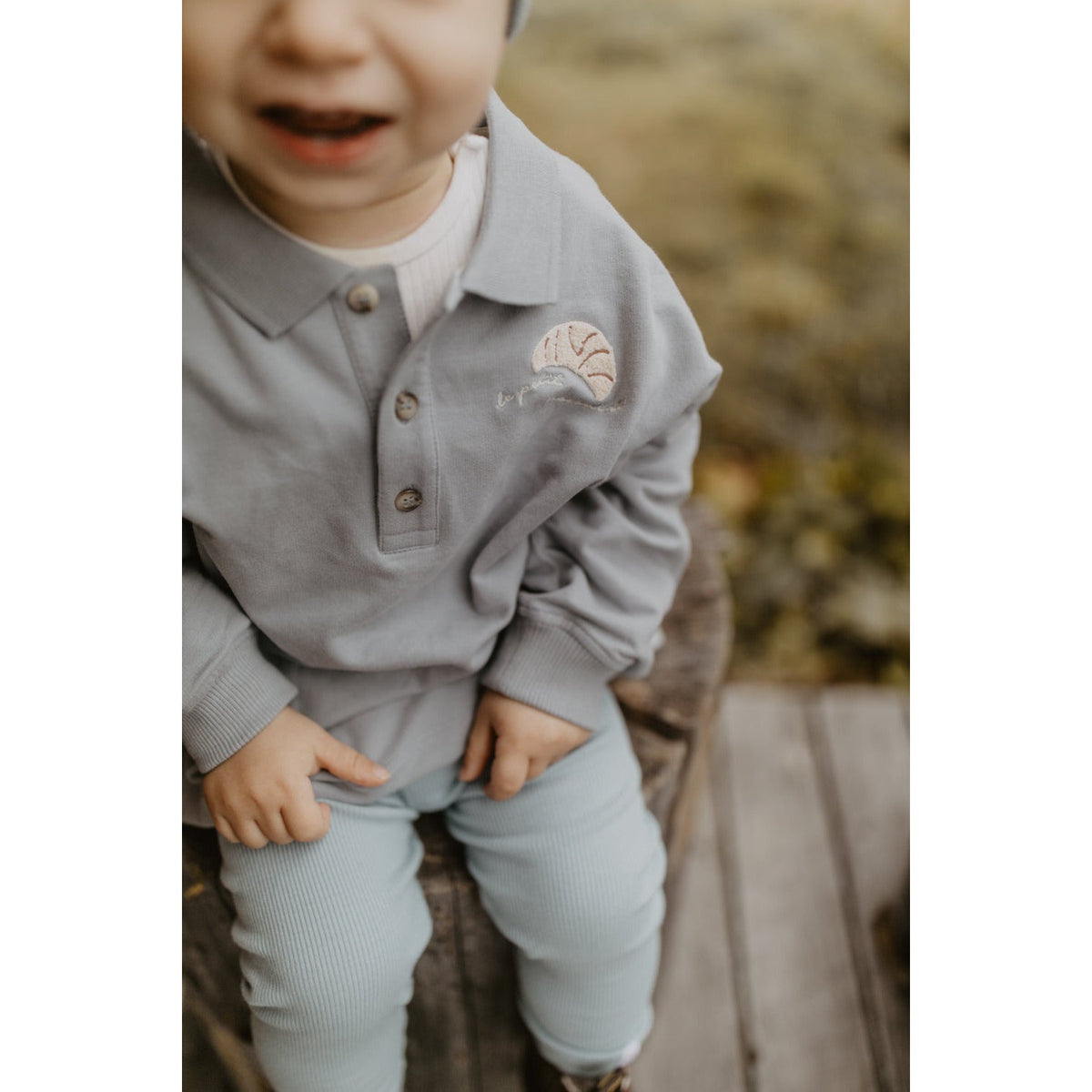 Oversized Polo-Sweatshirt „Croissants“ – Ansicht 4