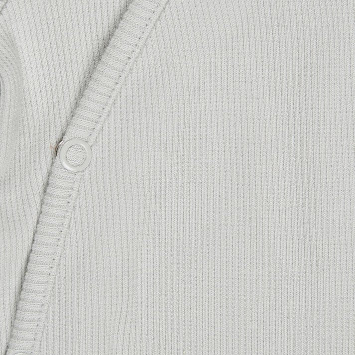 Rippjersey Baby Strampler - Silber - BergBiber GmbH