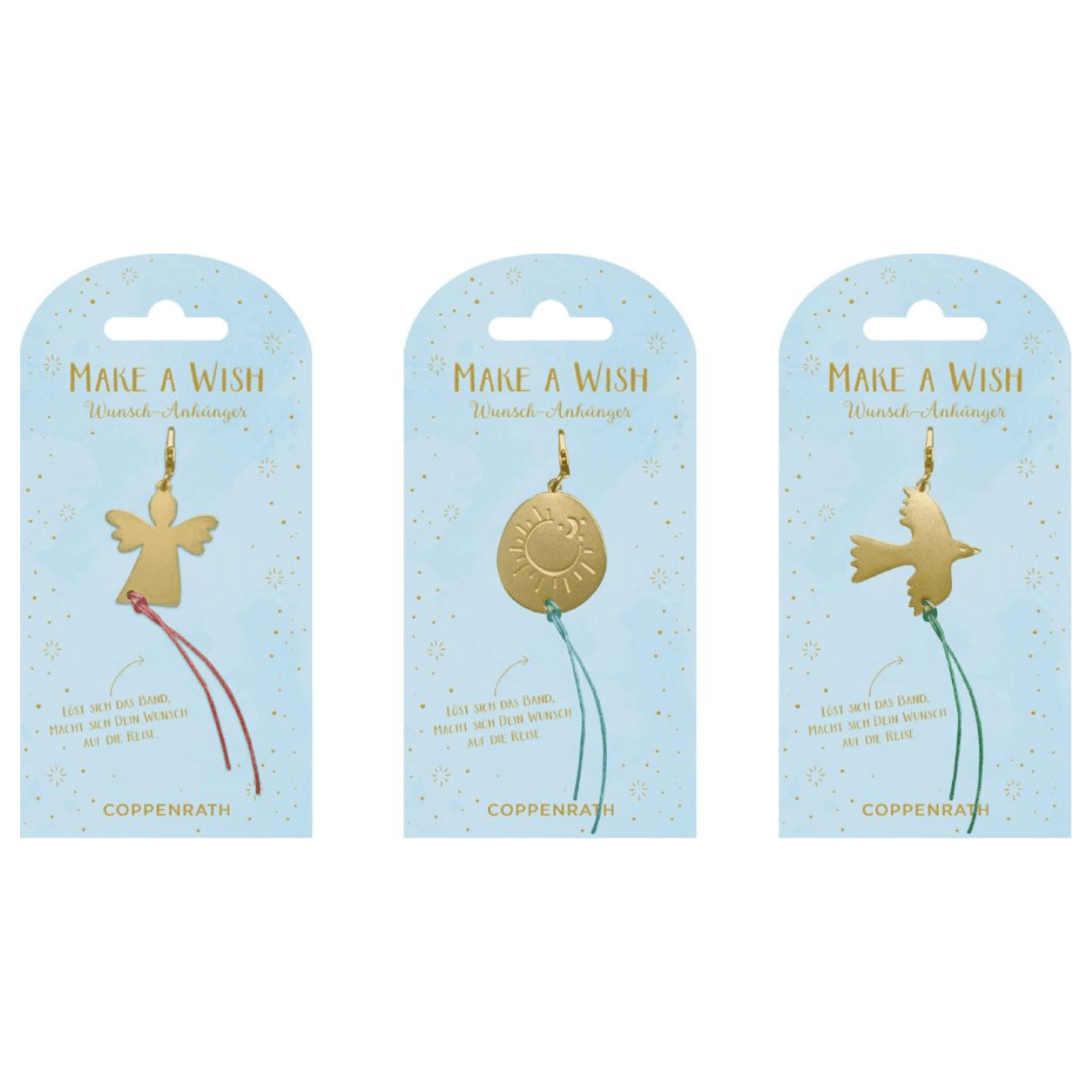 Schmuckanhänger mit Wunschband „Make a Wish“ - BergBiber GmbH