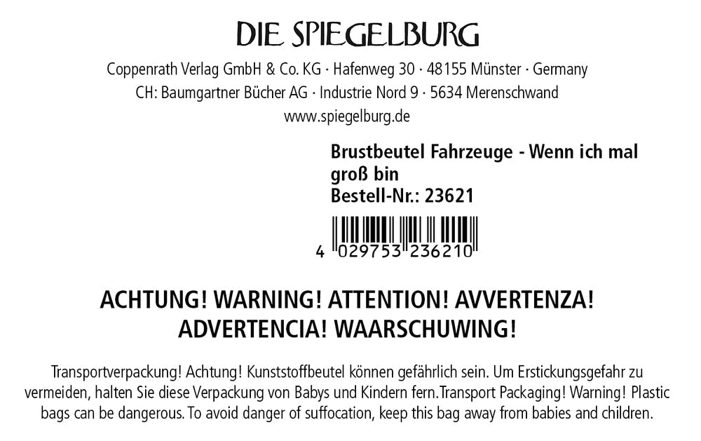 Spiegelburg Brustbeutel Baustelle - BergBiber GmbH