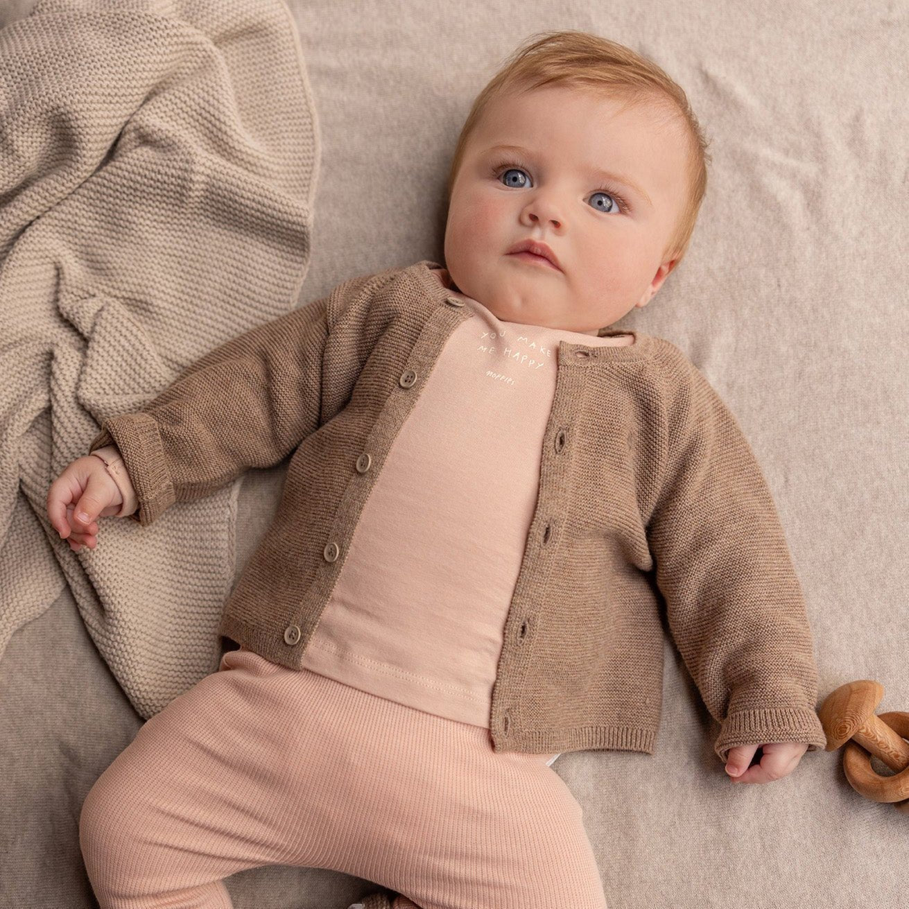 Unisex Cardigan gerippt Naga - Weiß - BergBiber GmbH