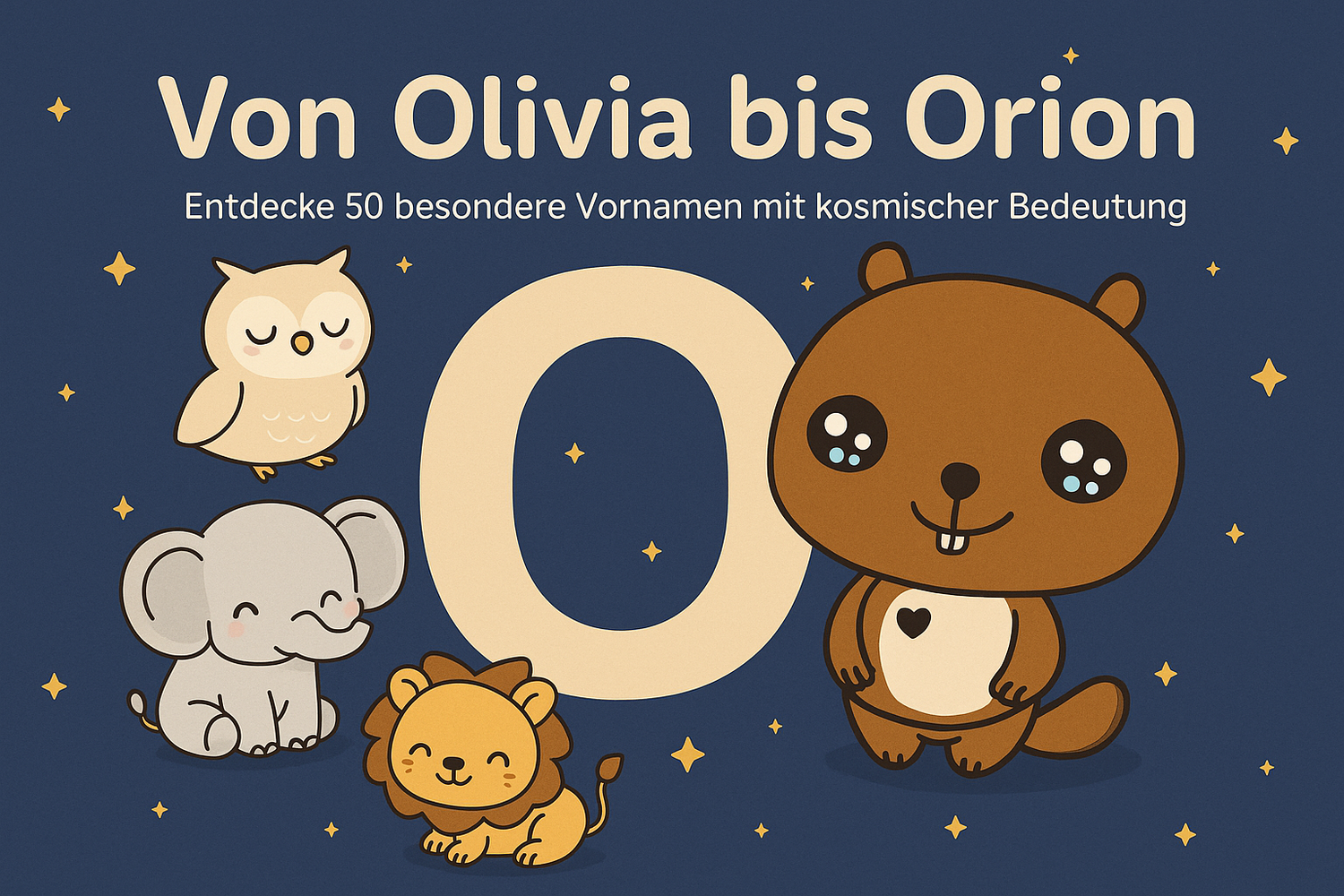 🌌 50 magische Babynamen mit O – mit Bedeutung, Planet, Pflanze & Krafttier