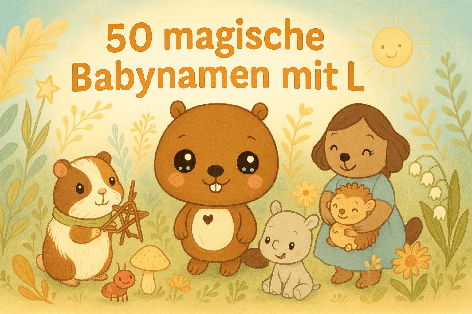 🌙 50 magische Babynamen mit L – mit Bedeutung, Planet, Pflanze & Krafttier - BergBiber GmbH