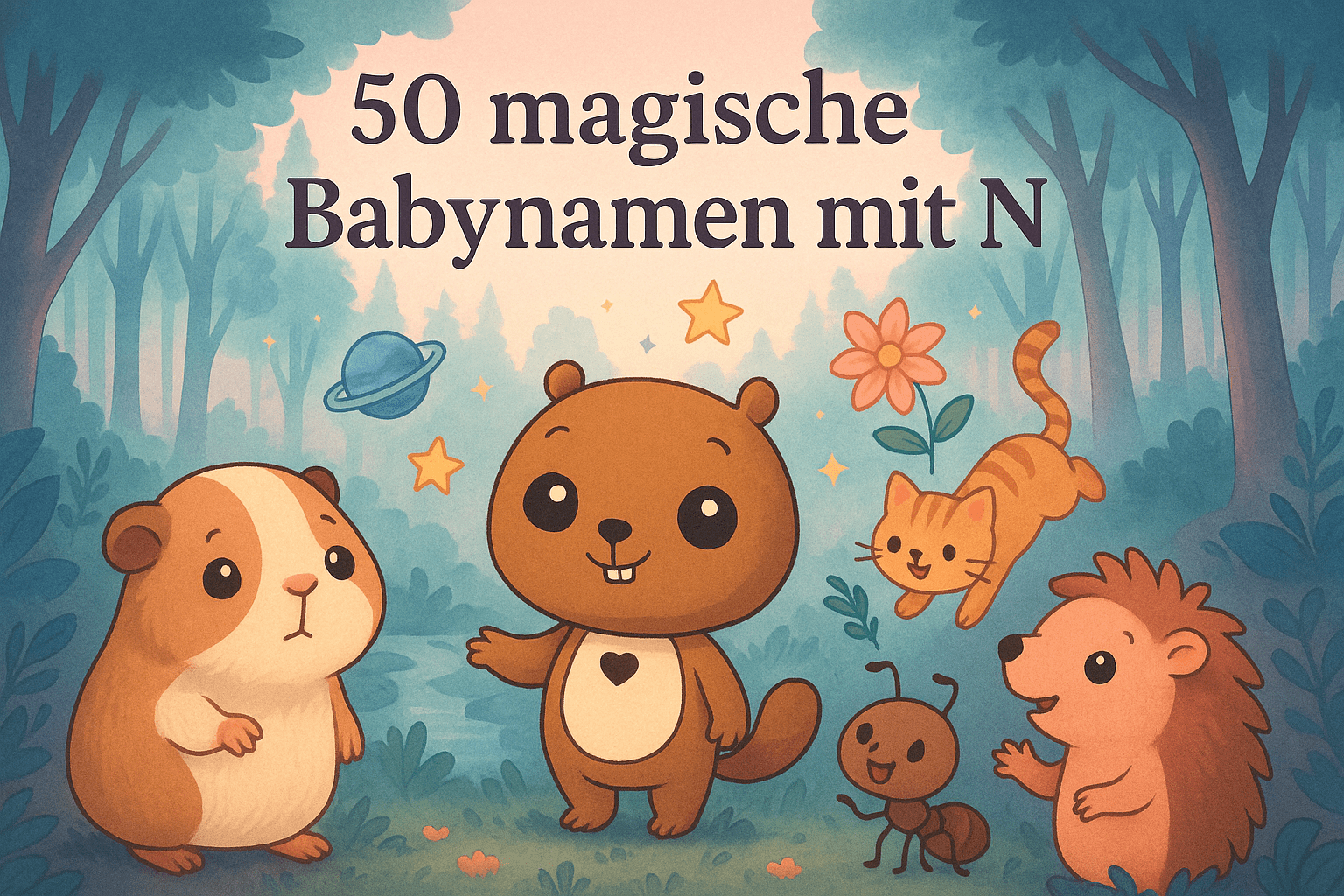 🌟 50 magische Babynamen mit N – Bedeutung, Planet, Pflanze & Krafttier - BergBiber GmbH