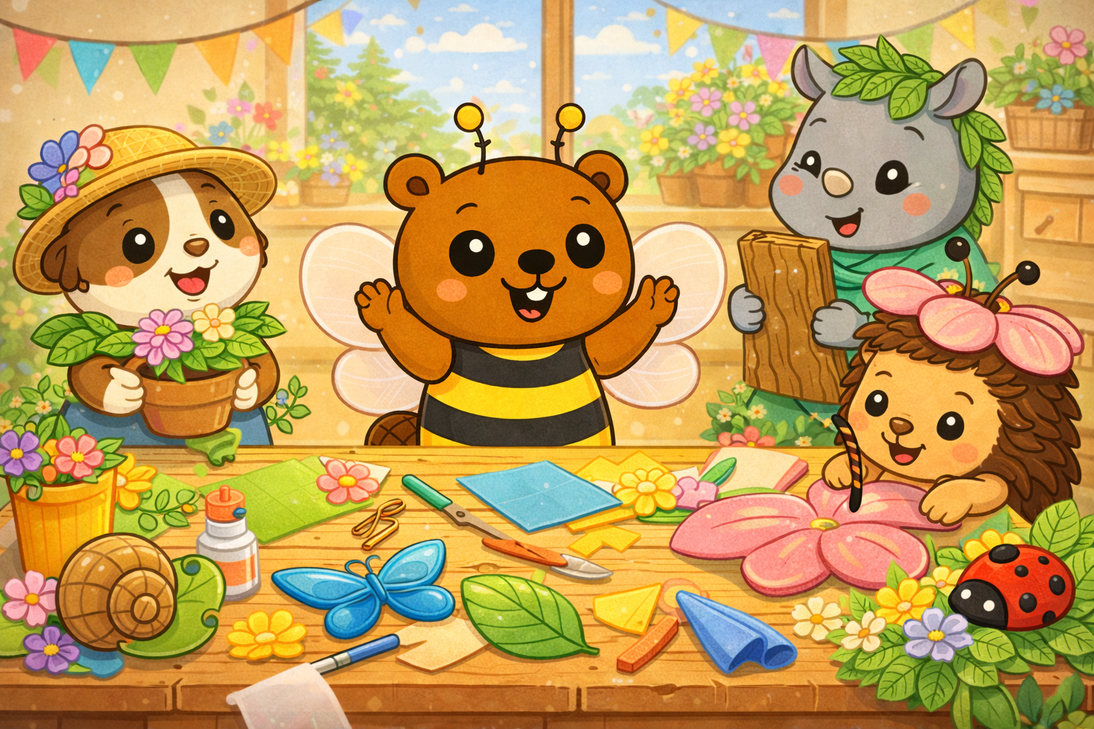 🎭 Bebi BergBiber und der bunte Garten-Karneval