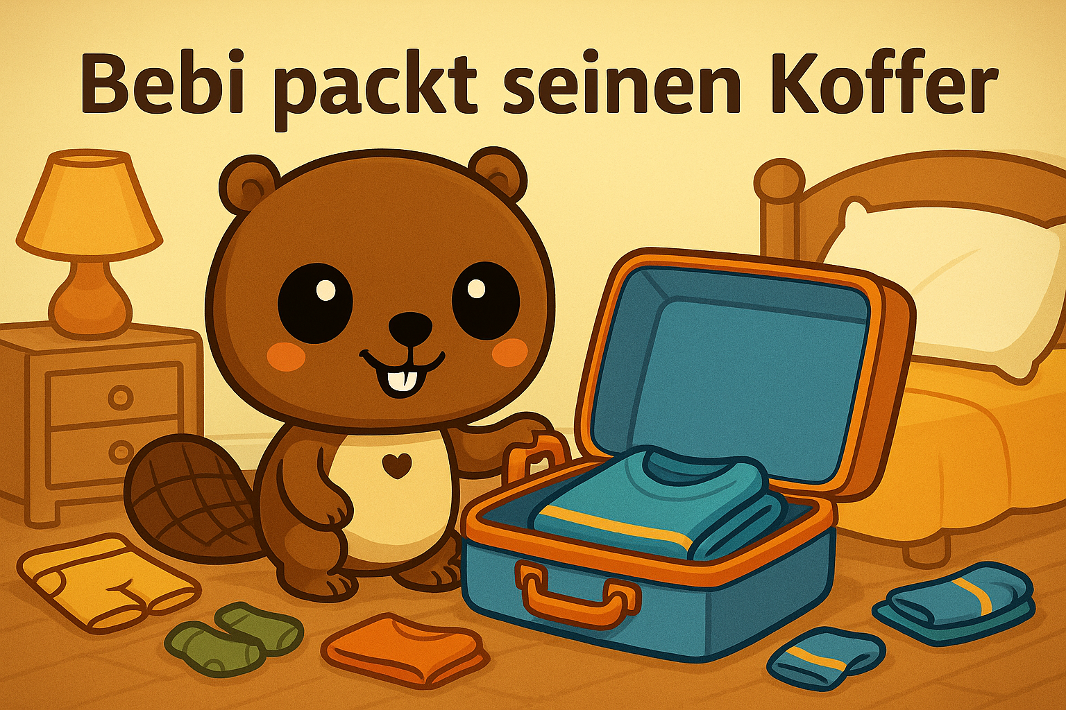 Bebi BergBiber packt seinen Koffer