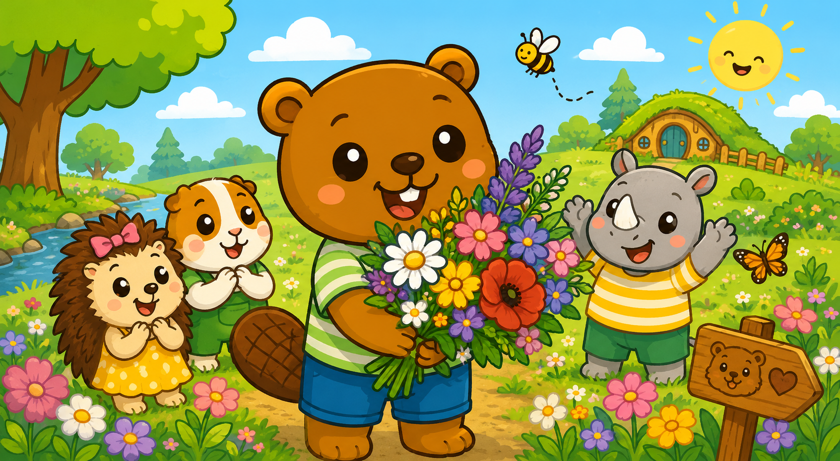 Bebi BergBiber und der besondere Blumenstrauß - BergBiber GmbH