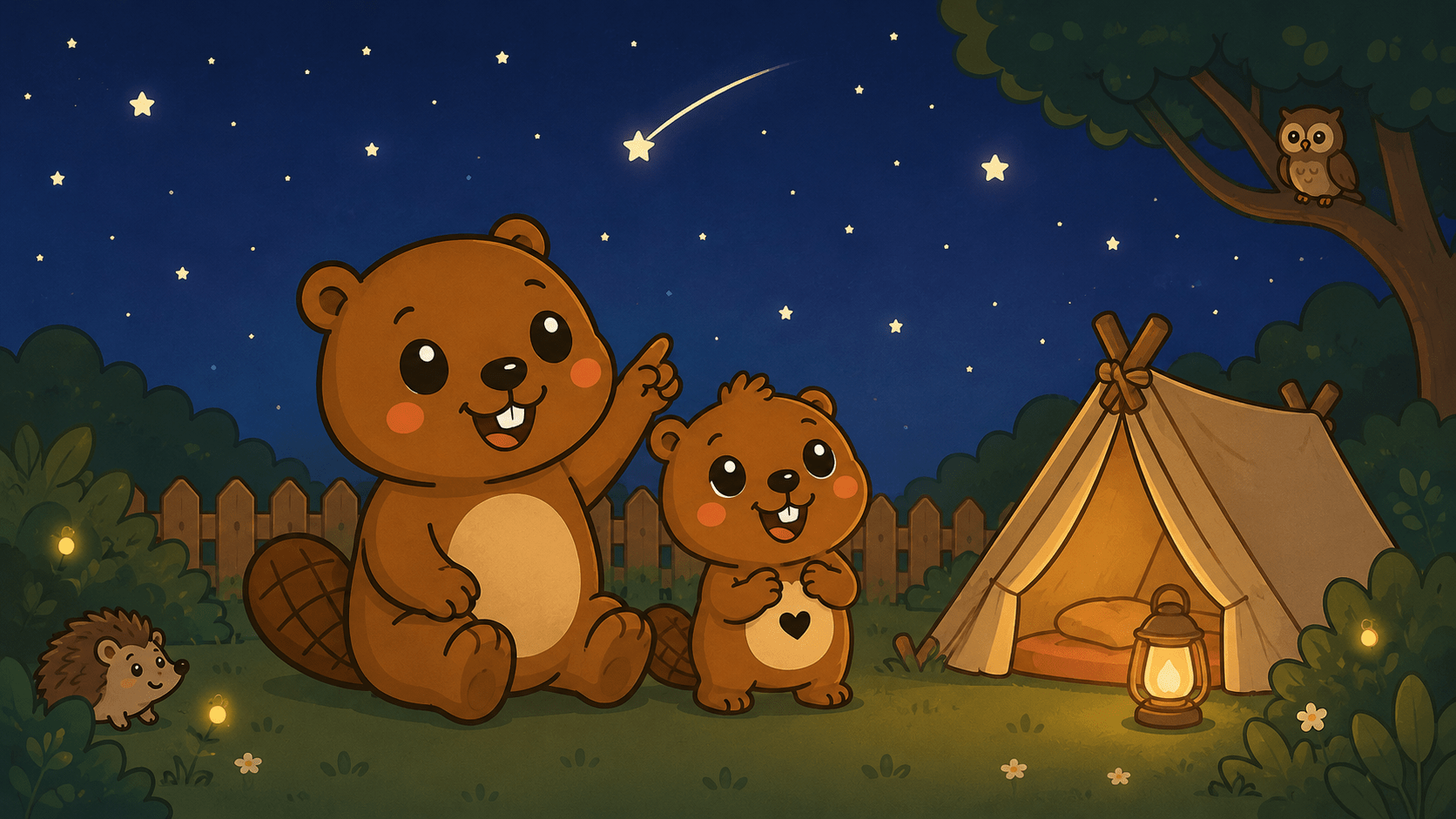 Bebi BergBiber und die Nacht im Garten 🌙🦫 - BergBiber GmbH