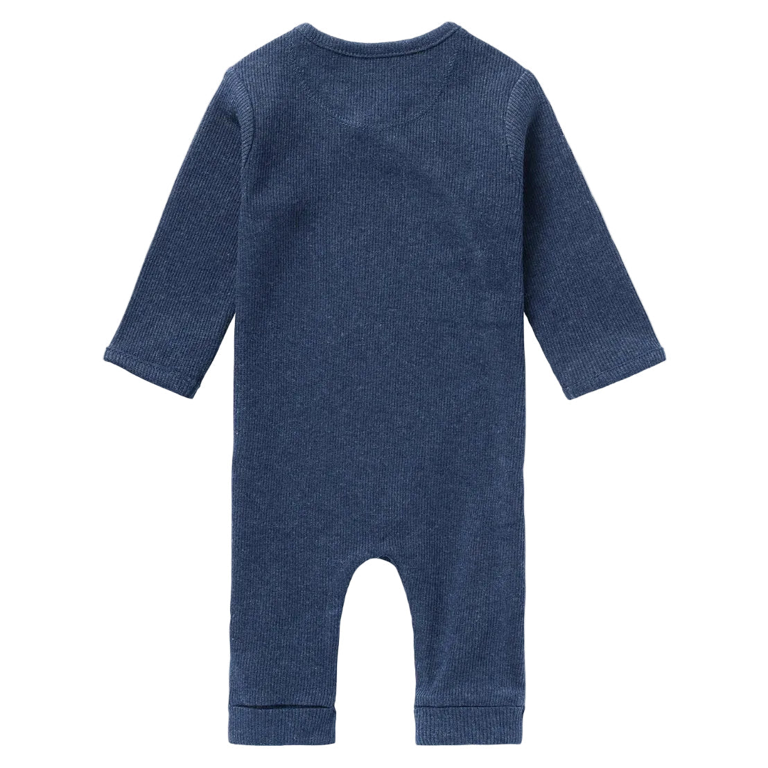 Noppies Strampler Nevis – Navy Melange – Rückansicht #Farbe_Navy Melange