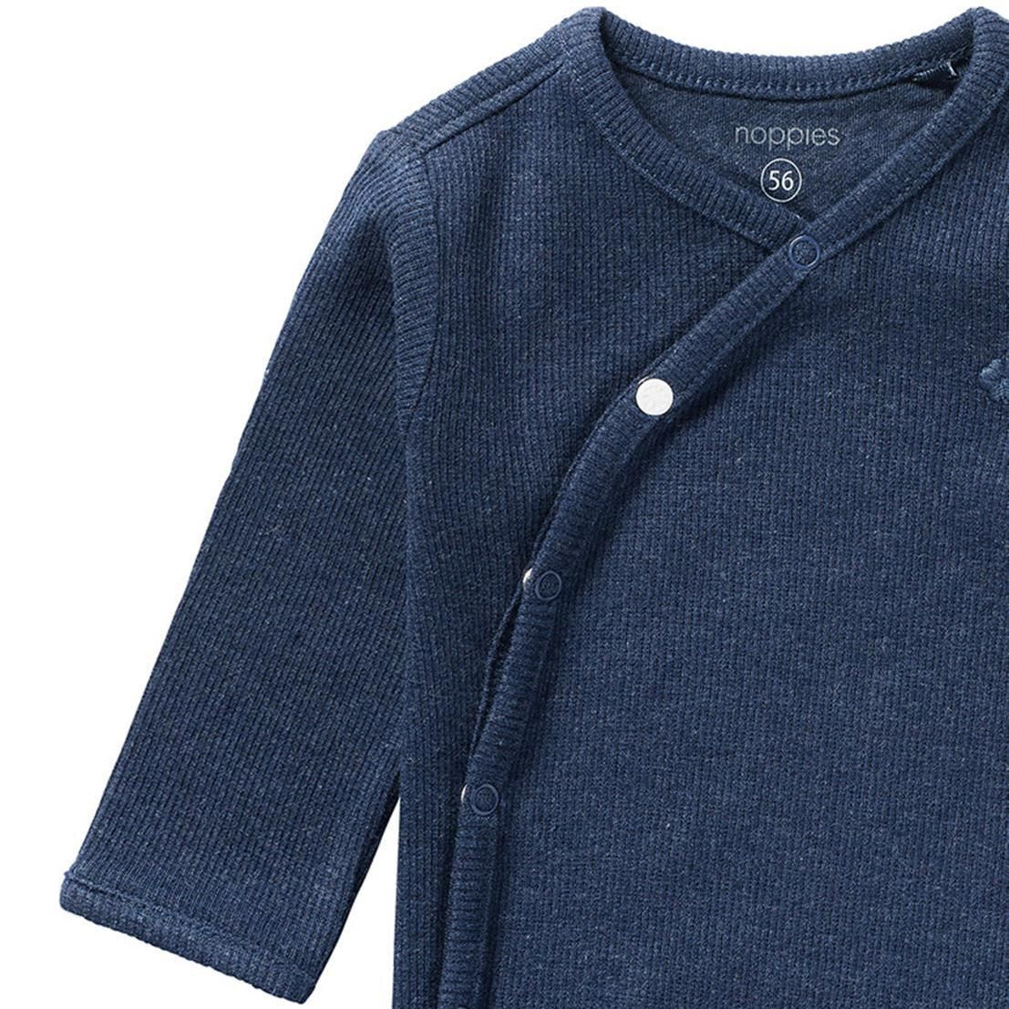 Noppies Strampler Nevis – Navy Melange – Detail #Farbe_Navy Melange