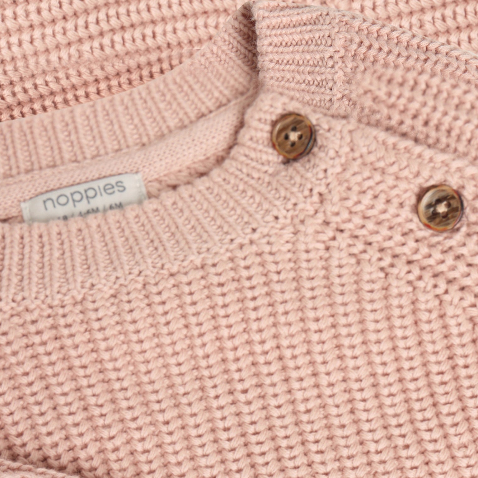 Noppies Baby Strickpullover „Rose Dust“ – GOTS Bio-Baumwolle