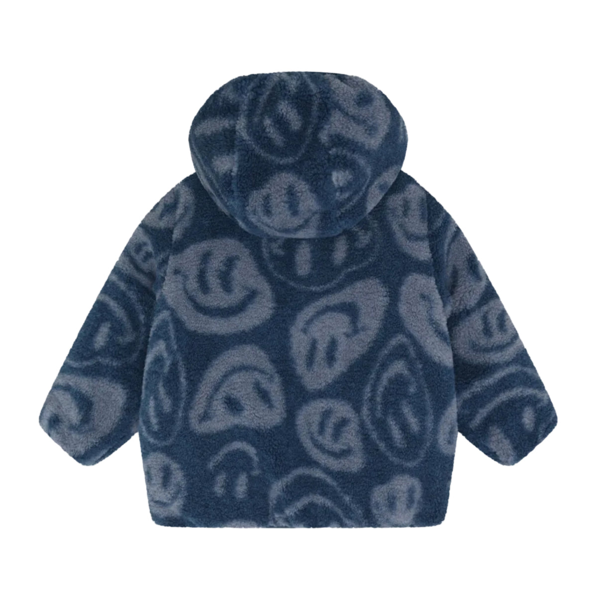 Noppies Wendejacke mit Teddyfleece &amp; Smiley-Print – Insignia Blue