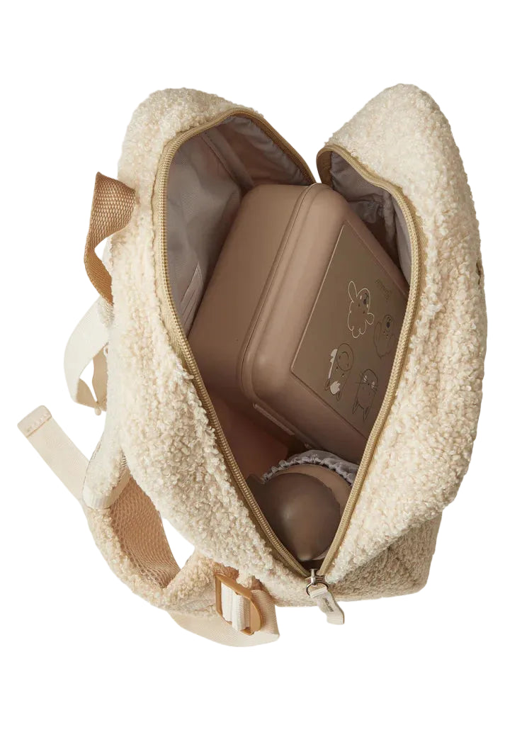 Kinderrucksack Schaf Flocke mit Teddyflausch