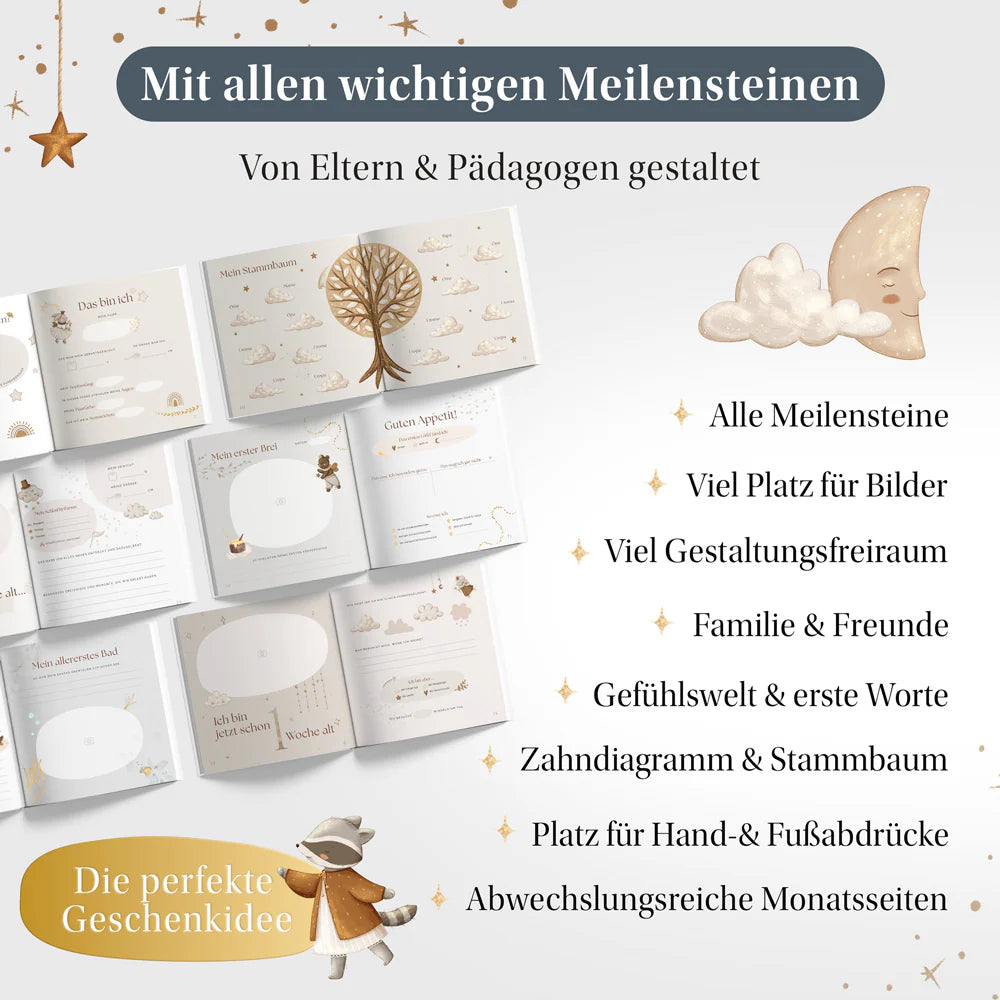 Eulentaler - Babyalbum Scandi Pure (Leinen)