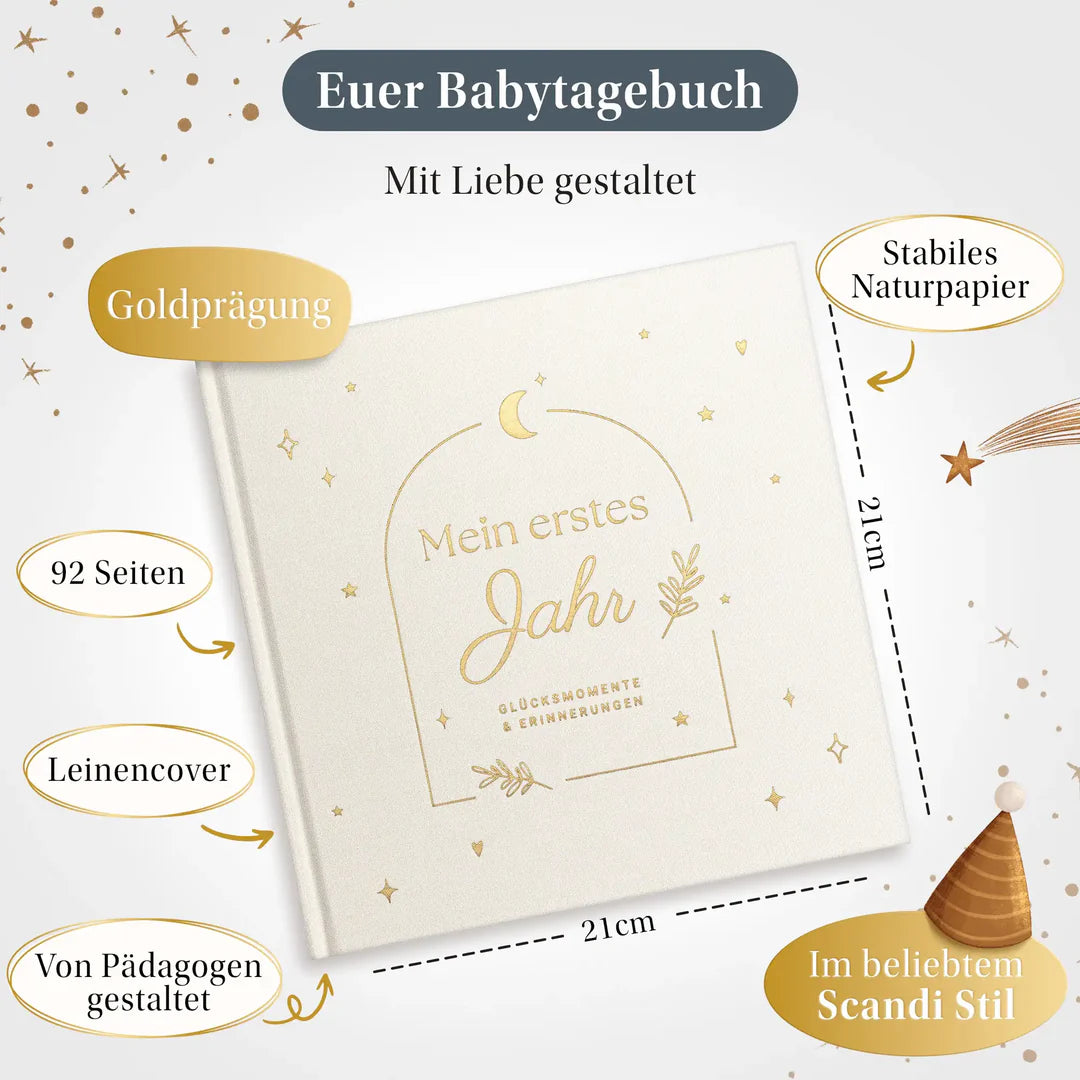 Eulentaler - Babyalbum Scandi Pure (Leinen)