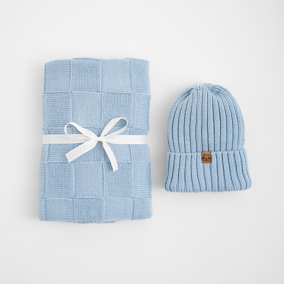 Merino Baby-Set – Decke & Mütze aus 100 % mulesingfreier Merinowolle